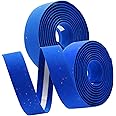 Thinvik EVA Cork Bike Handlebar Tape–Environmental Bicycle Bar Tape, Anti-Slip Cycling Handle Wraps,Sweat-Absorbent Bicycle Handle Bar Tape Comfortable Grip for Road Bike Cycling-2 Rolls(Blue)