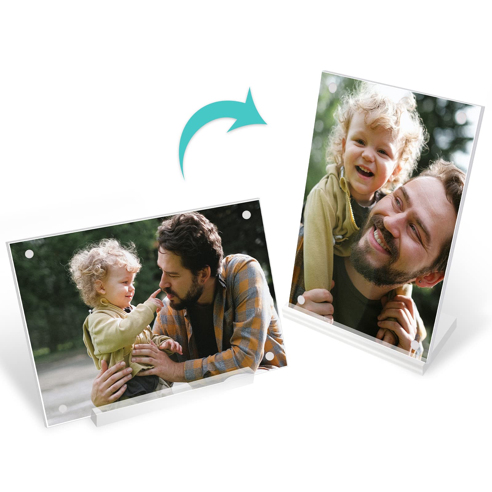 DZZ 4x6 Picture Frame,Clear Acrylic Picture Frames