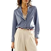 MOLISILK Button Down Shirts for Women Long Sleeve Summer and Spring Silky Lyocell Cotton Shirt Business Dressy Casual Blouses