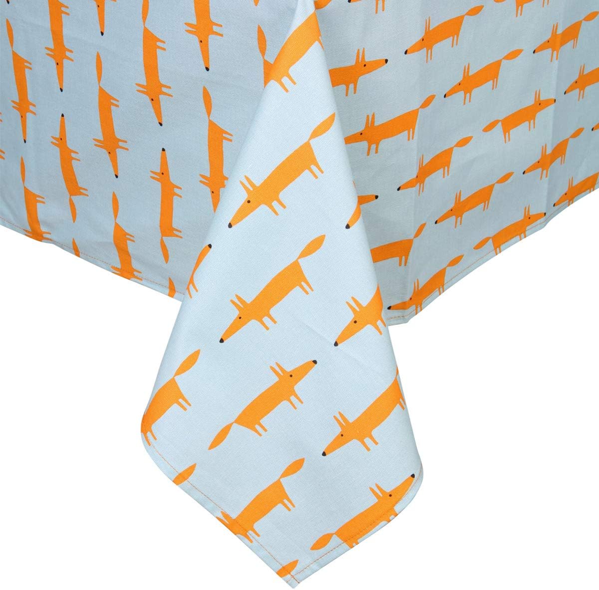 Scion Mr Fox Blue Table Cloth, 160 x 250