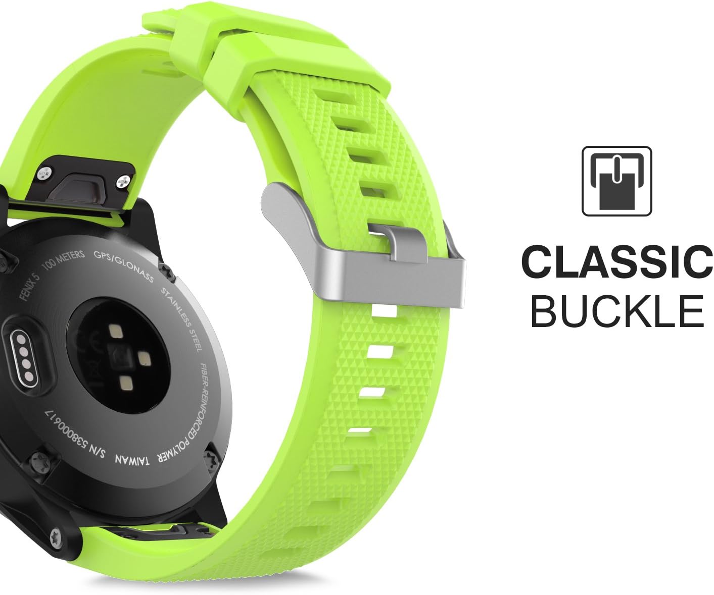 MoKo Strap Compatible with Garmin Fenix 7/7 Pro/6/6 Pro/5/5 Plus/Forerunner 965/955/945/Instinct Solar/Instinct 2 - Image 5