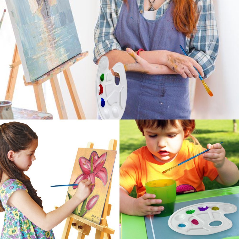 Panytow Ensemble de 10 accessoires pour artiste peintre Lot de pinceaux 1  palette Pour aquarelle peinture acrylique et à lhuile Cadeau idéal pour vos  enfants artistes et amateurs Sets de pinceaux Cuisine