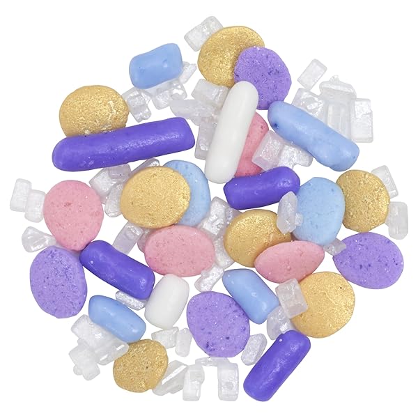 DECOPAC WONDERMENT FUSION MIX SPRINKLES, 26OZ, SHAPED CANDY SPRINKLES IN HANDHELD CONTAINER, EDIBLE DECORATIONS FOR CELEBRATION CAKES, CUPCAKES, COOKIES AND DONUTS