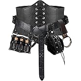 SUMGOGO 5PCS Renaissance Costume Corset Belt Pouch Potion Bottle Vila Sword Frog Hook Medieval Festival Halloween Accessory