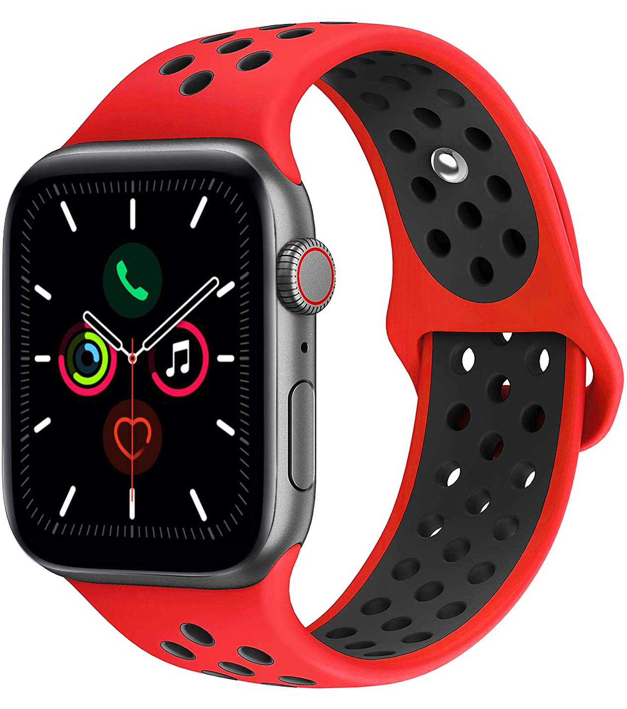 red nike apple watch band
