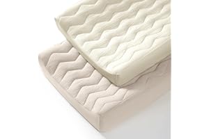 lulumoon Muslin Changing Pad Cover: Baby Cotton Quilted Changing Table Cover - Soft Changing Pad Sheets for Boys Girls