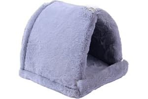 neolun Rat Bed Ferret Rodent Hammock Bed Hideout Cage Accessories Toy Bed for Guinea Pig Chinchilla Hedgehog Sugar Glider (Grey)