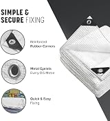 KEPLIN 3x4m Waterproof Tarpaulin Cover Sheet 100gsm Heavy Duty Mould-Resistant view 3
