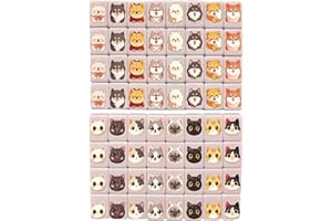 Mahjong Game Set | 65pcs Animal Themed/National Flag Playing Mahjong Tiles | Pattern Matching Mahjongs Blocks | Game Night Bo