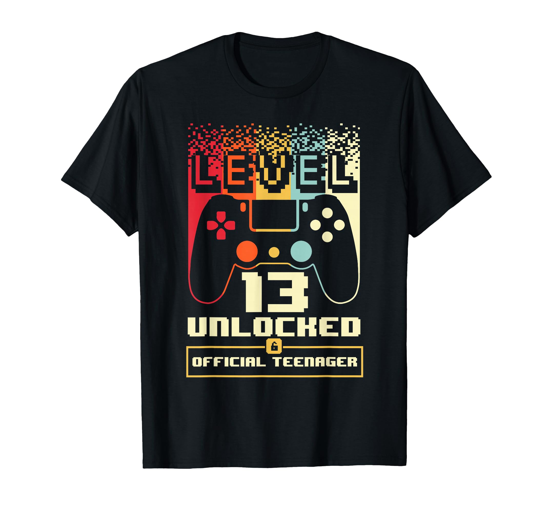 Photo 1 of 13th Birthday Gift Boys Level 13 Unlocked Official Teenager T-Shirt