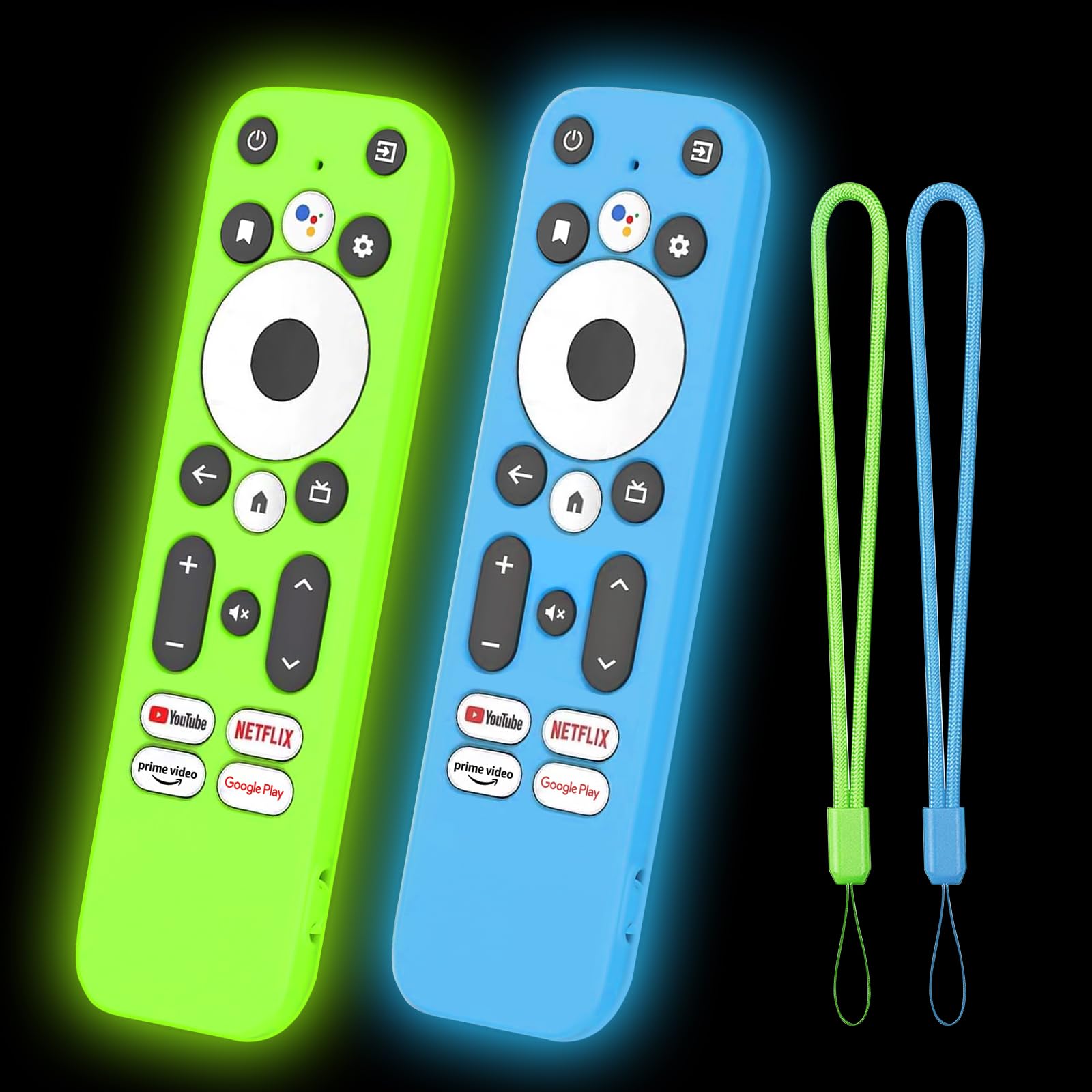 Photo 1 of [2Pack] Climberer Glow in The Dark Remote Cover Compatible with Onn 4K/HD Streaming Device | Shock-Absorbent & Anti-Slip (4K/HD)