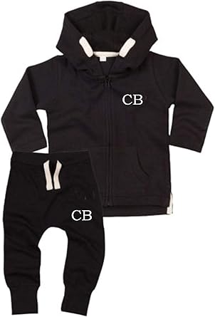 baby tracksuit with initials