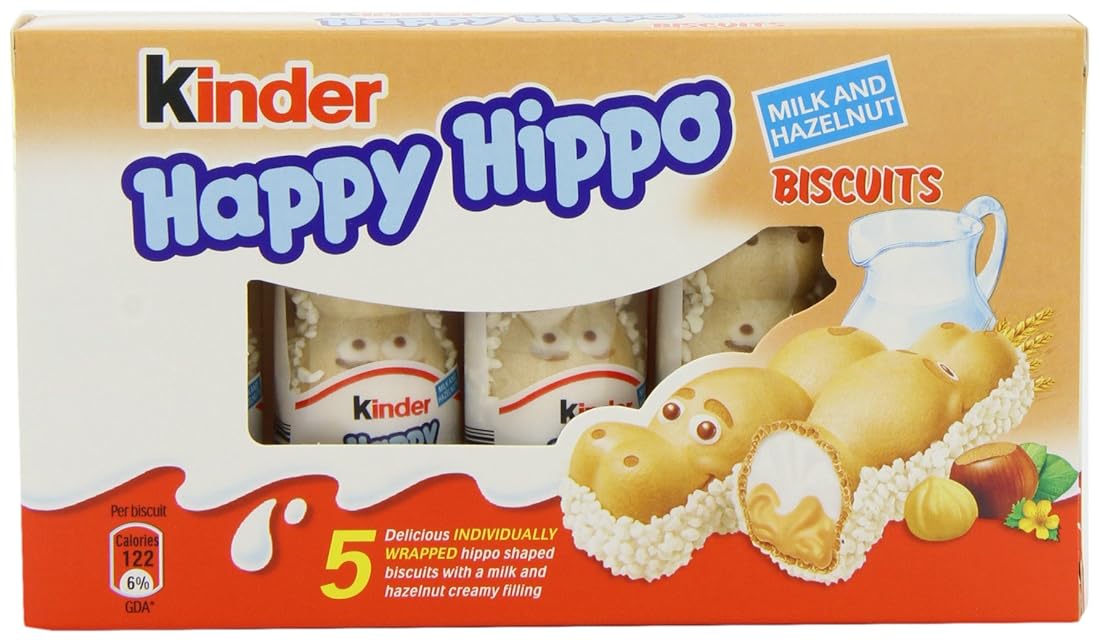 Happy hippo kinder  hazelnut 5 x 103.5 g (pack of 10, total 50 bars) B00498WMYQ