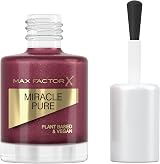 Max Factor Miracle Pure Nail Polish Regal Garnet 12ml Vegan Formula