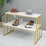 CIVANA Metal Shoe Handbag Display Stand, 2 Tier