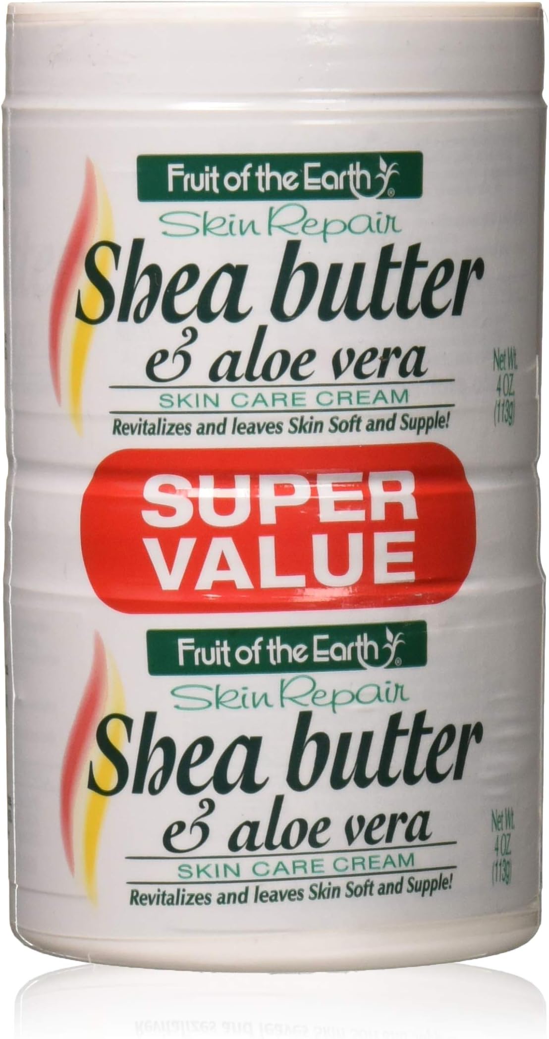 Fruit Of The Earth Bogo Cream Shea Butter/Aloe 4 Ounce Jar (118ml) (3 Pack)