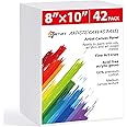 Simetufy 42 Pack Canvas Boards for Painting 8 x 10 inch Canvas Panels Blank - Gesso Primed Acid-Free 100% Cotton for Acrylics Oil Watercolor Tempera Paints