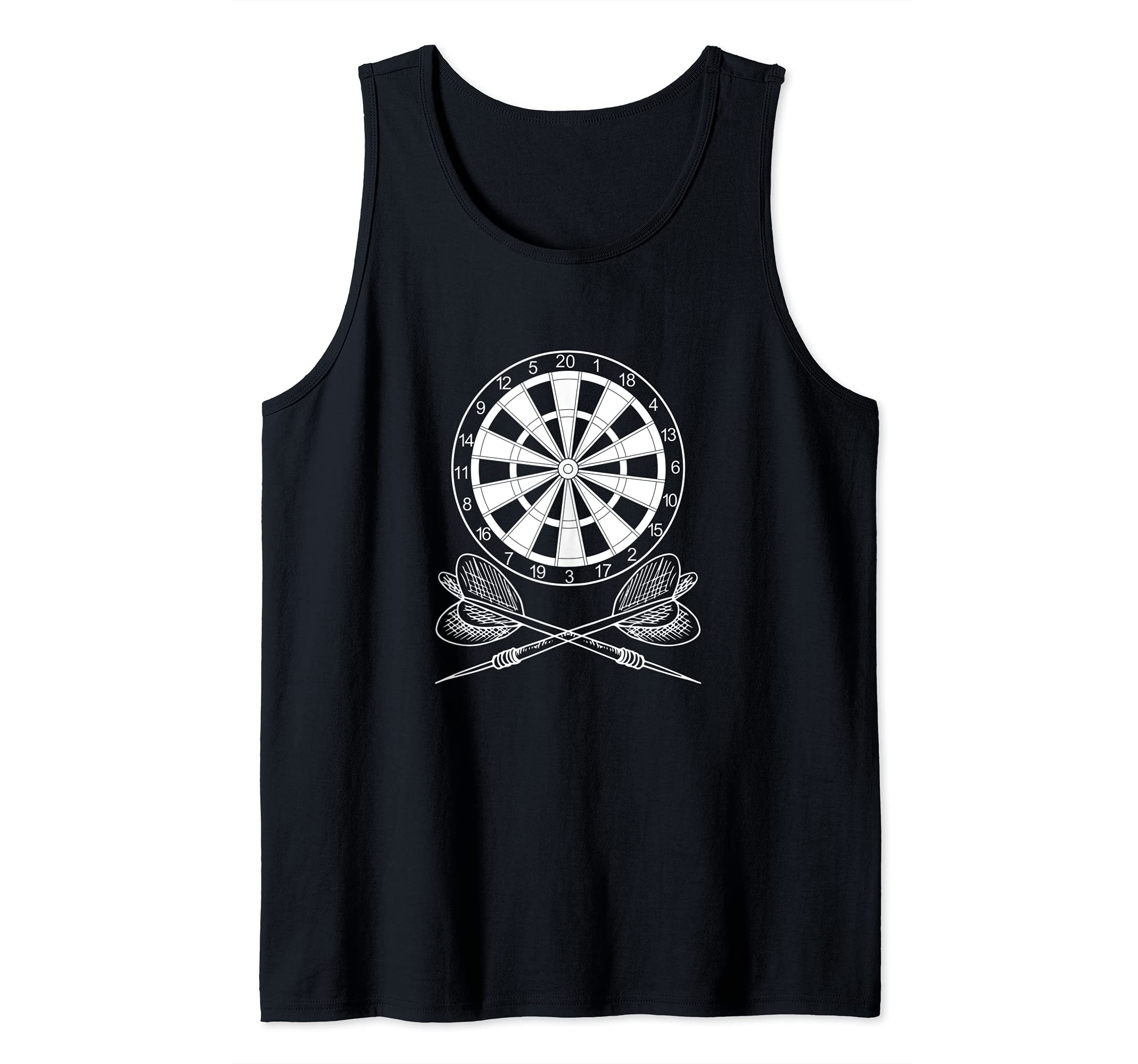 One Hundred Eighty Dart Darts Triple 20 Dartboard Darten 180 Tank Top