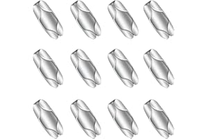 Qancekoo 12 PCS Roller Blind Chain Connector Clips Replacement Window Beaded Pull Ball Chain Link Connector Shades Cord Fixer