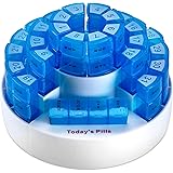 Monthly Pill Box by MEDca - Smart Prescription Organization with Multiple Daily Doses Section, Removable Compartments Perfect