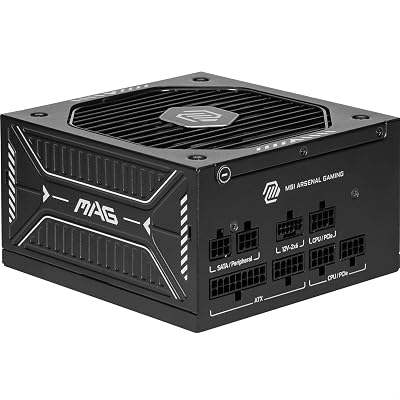 MSI MAG A750GLS 750W ATX 3.1 PSU 80 PLUS Gold PCIe 5.1 Native 12V-2x6