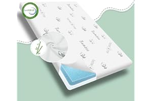 Home4me Bamboo Pack and Play Mattress 38" x 26" x3'', Dual Sided Playpen Mattresses, Breathable Pack n Play Mattress Memory F