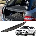 Marretoo for Mercedes Benz ML350 Cargo Cover ML Series Accessories 2012-2015 GLE 2016-2019 Black Retractable Trunk Cover