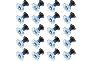 HOODANCOS 20 Sets Roller Skate Buckle Screws and Washers Kit, Quick Repair Skate Frame Screws for Speed