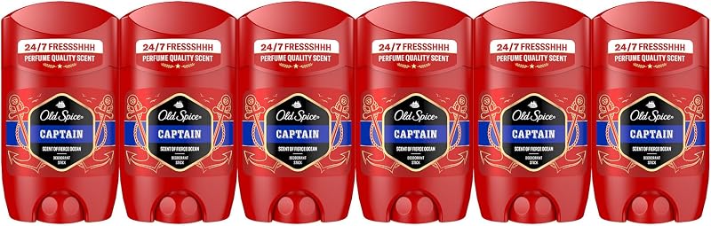 Old Spice Capitão Desodorante Bar Para Homem 50 ml x 6