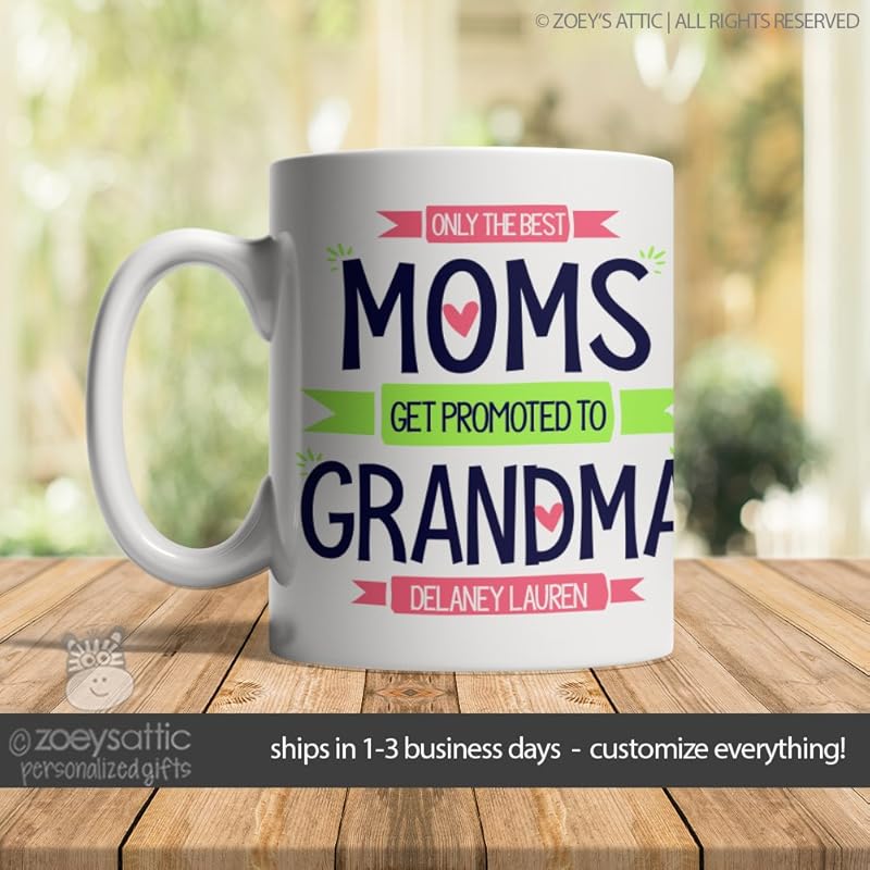 grandma mug only the best moms get promoted to grandma
