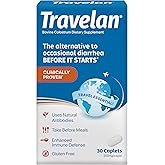Anti Diarrhea Pills Help Prevent Traveler&rsquo;s Diarrhea Before It Starts 30 Ct | Clinically Proven, Travel Essentials, Drug-Free Colostrum, Natural Digestive and Immune Support Supplement