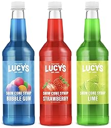 Lucy's Family Owned Shaved Ice Snow Cone Syrups