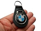 Real Leather Key Chain, Leather Key Ring, Medallion