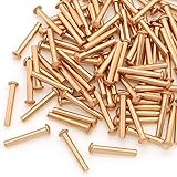 100 Pieces Round Head Solid Rivets Fasteners Copper