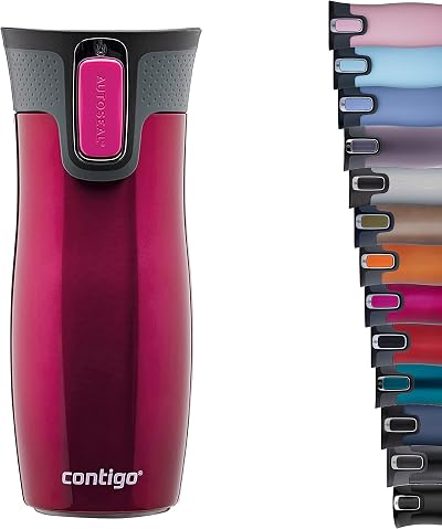Contigo West Loop Autoseal Travel Mug 470 ml Raspberry Stainless Steel