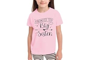 QAUN Big Sister Shirt for Kids Promoted to Big Sister Tshirt Big Sister Announcement Shirts Cute Tops 110-150