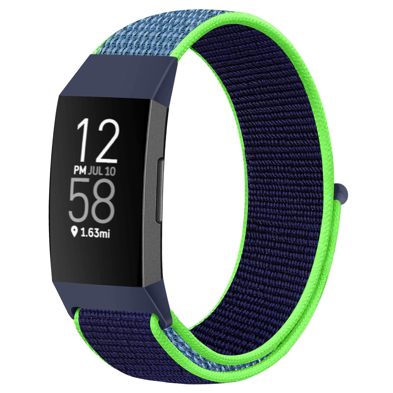 Runostrich Nylon Watch Straps Compatible with Fitbit Charge 4/Charge 3/SE, Soft Adjustable Replacement Wristband Breathable Sport Strap with Band for Women Men