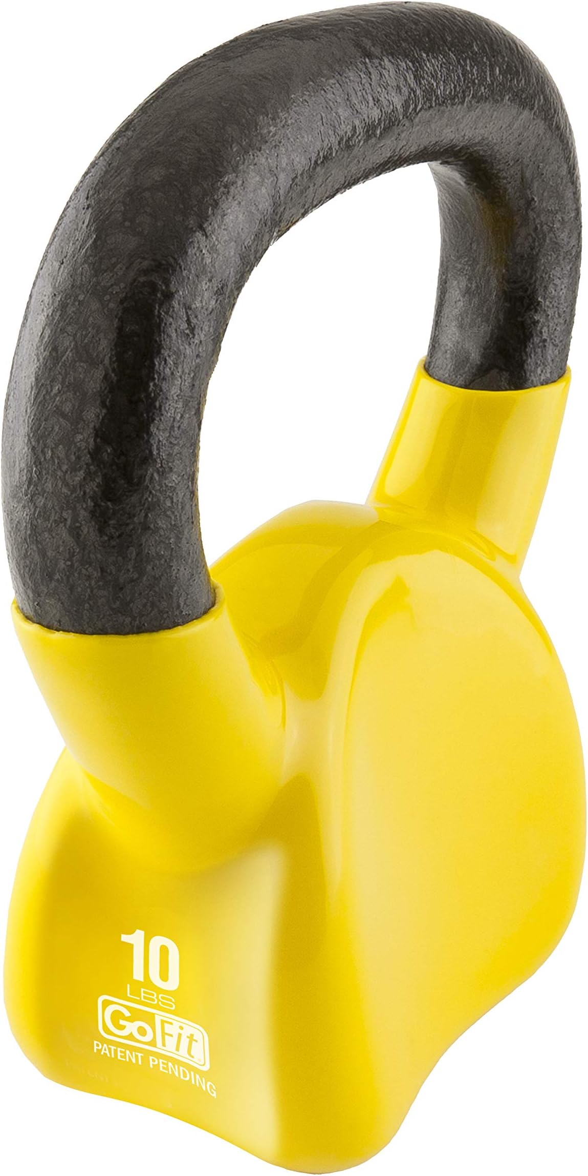 Contoured Single Vinyl Coated Kettlebell With Training Dvd by GoFit