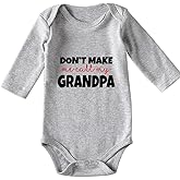 shlrzy Don't Make Me Call Grandpa Baby Boy Clothes Unisex Baby Girl Bodysuits