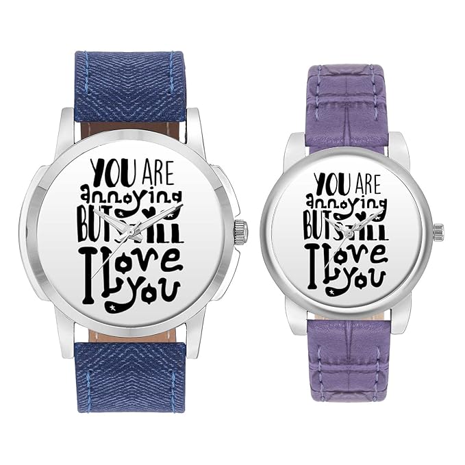 Gifts for Couple, Multicolor Dial Wrist Watch for Men and Women