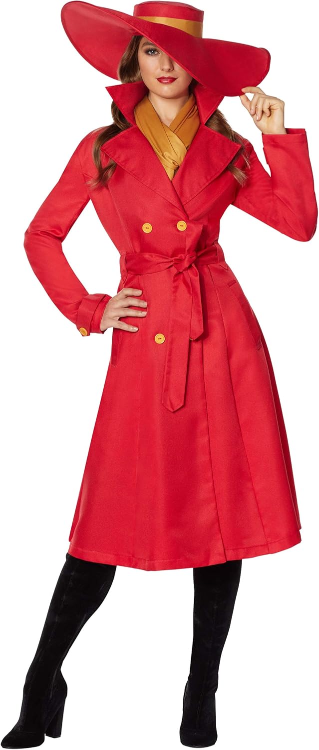Adult Carmen Sandiego Costume OFFICIALLY LICENSED Amazon.sg Fashion