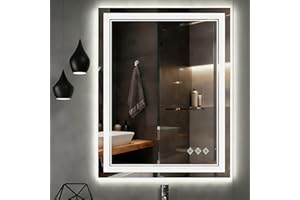 LED Mirror Bathroom with Lights|Anti-Fog, 3 Colors (Gray)