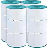 Hurricane Filters 4 Pack HF7458-04 Advanced Pool Filter Cartridge, Replacement for Pleatco PA56SV, Unicel C-7458, Filbur FC-1223, Hayward SwimClear C2025