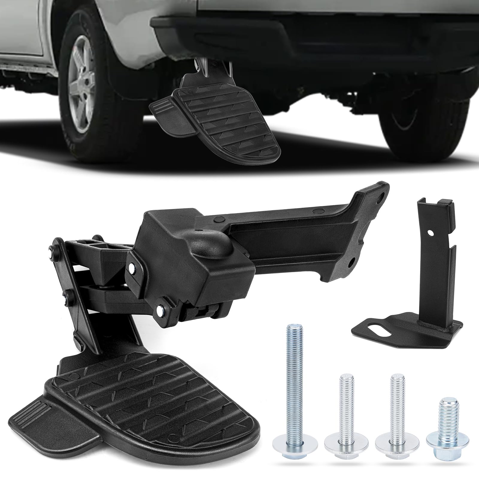 Rear Bed Step, Retractable Bed Step Compatible with Dodge Ram 2500 3500 ...