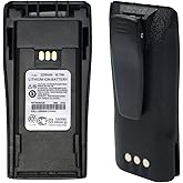 DDONG PLUS NNTN4497BR 7.4v Battery NNTN4497AR [Upgraded] for Motorola P450 EP450S DEP EP450 GP3138 GP3688 PR400 GP3188 XIRP3688 NNTN4970A NNTN4497 Battery with Belt Clip