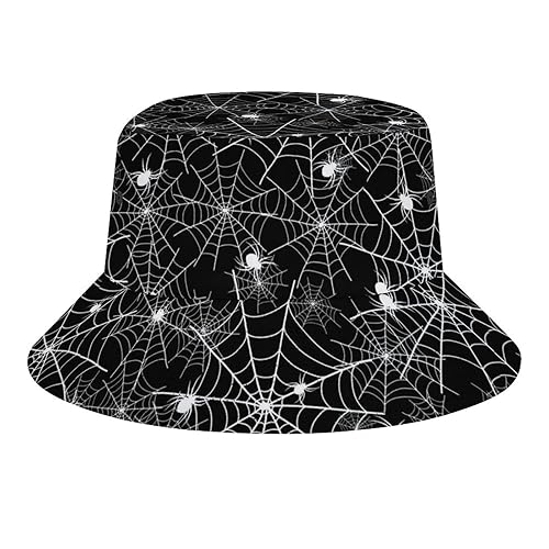 Halloween Spiderweb Bucket Hat Fashion Unisex Packable Summer