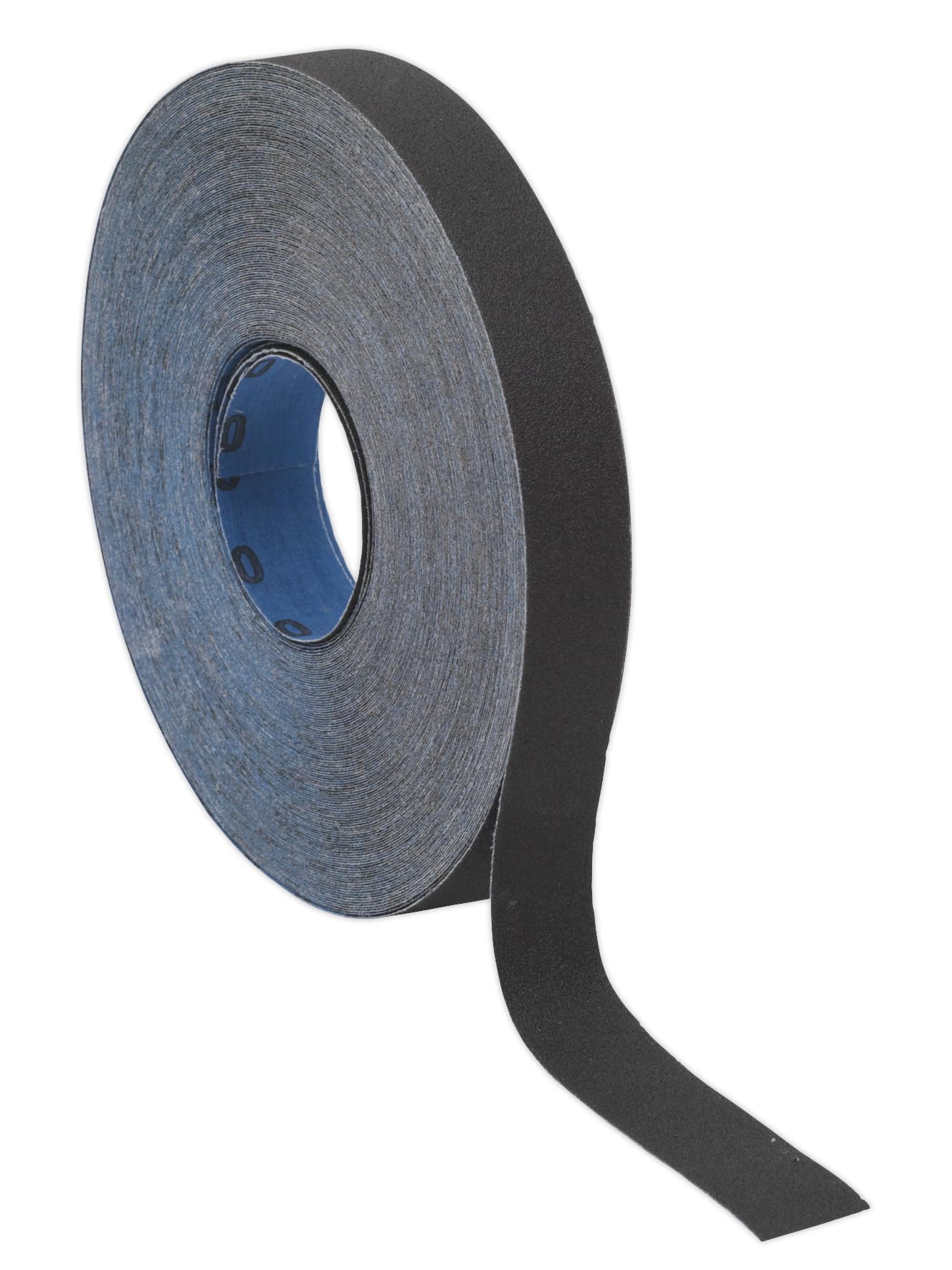 Sealey ER252580 Emery Roll Blue Twill 25mm x 25mtr 80Grit , Black