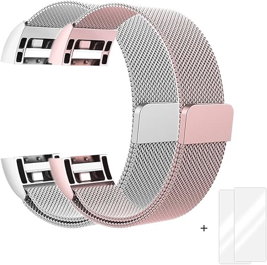 Fitbit Charge 2 Armband, Milanese Edelstahl Handgelenk Ersatzband