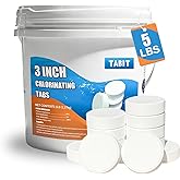 TABIT 3" Chlorine Tabs, 3 Inch Chlorinating Tablets 5 lbs for Swimming Pool, Spa and Hot Tub, Slow Dissolving