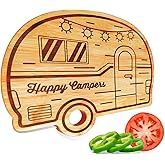 Haigoo Rv Camper Cutting Board, Unique Cutting Boards for Kitchen, Practical Charcuterie Boards Rv Holiday Gifts, Wood Camping Gifts for Women, Small Camper Kitchen Essentials for Rv Camper Lovers